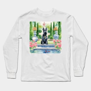 Scottie and koi fish Long Sleeve T-Shirt